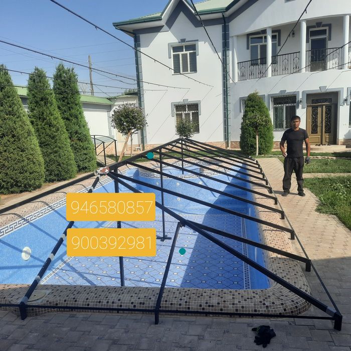 Бассен банер и баннер тент bassen baner banner tent установка киламиз