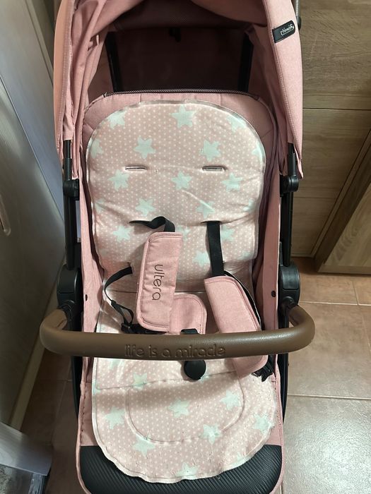 Лятна количка с покривало Chipolino - Ултера, розова