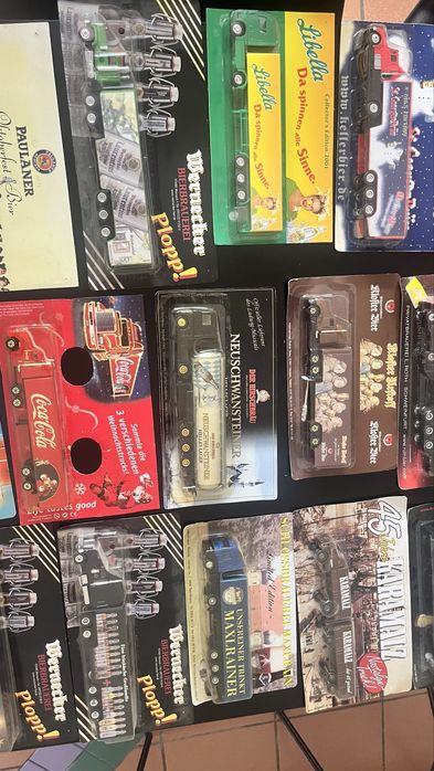 Рекламни Камиончета с бира,кола,вода размер 1:87