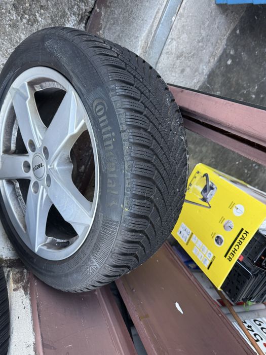 Jante aliaj 17 -5x112 +anvelope iarna 225/50/17 audi wv skoda