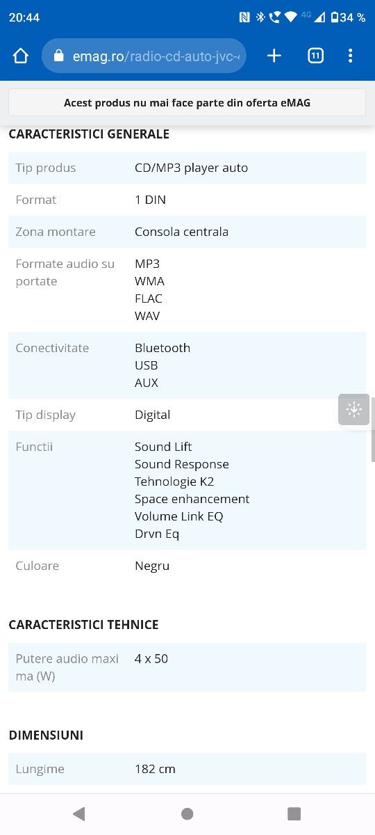 CD player auto Jvc kd R881bt Bluetooth nu Alpine Pioneer Kenwood Sony