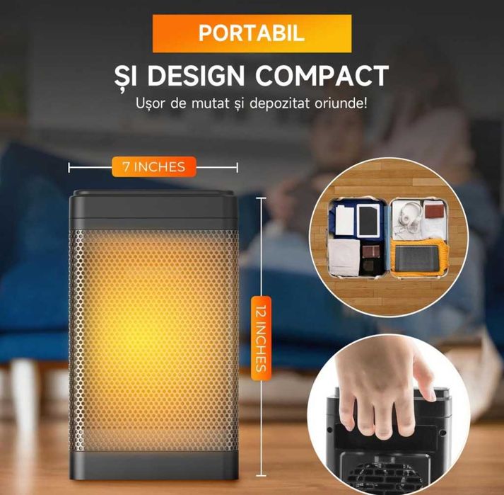 Керамичен нагревател HotVex ceramic heater 1500 W + Дистанционно