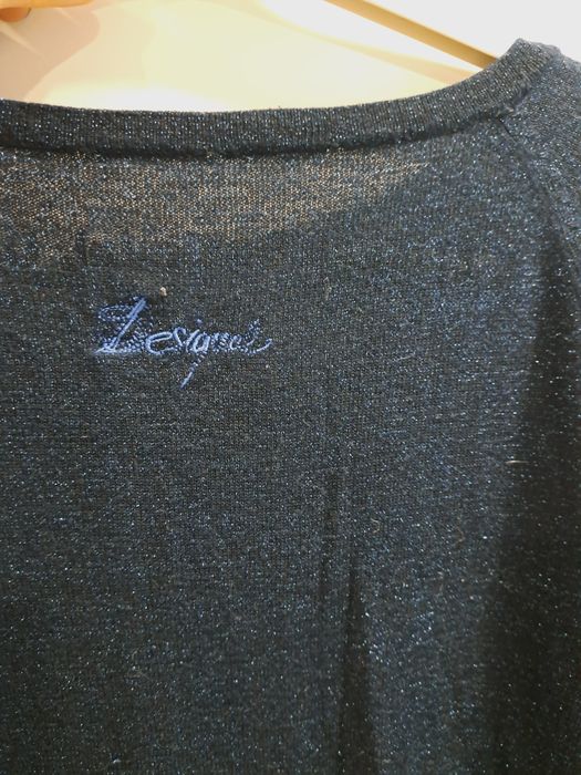 Desigual пуловер с блестящ ефект р-р С