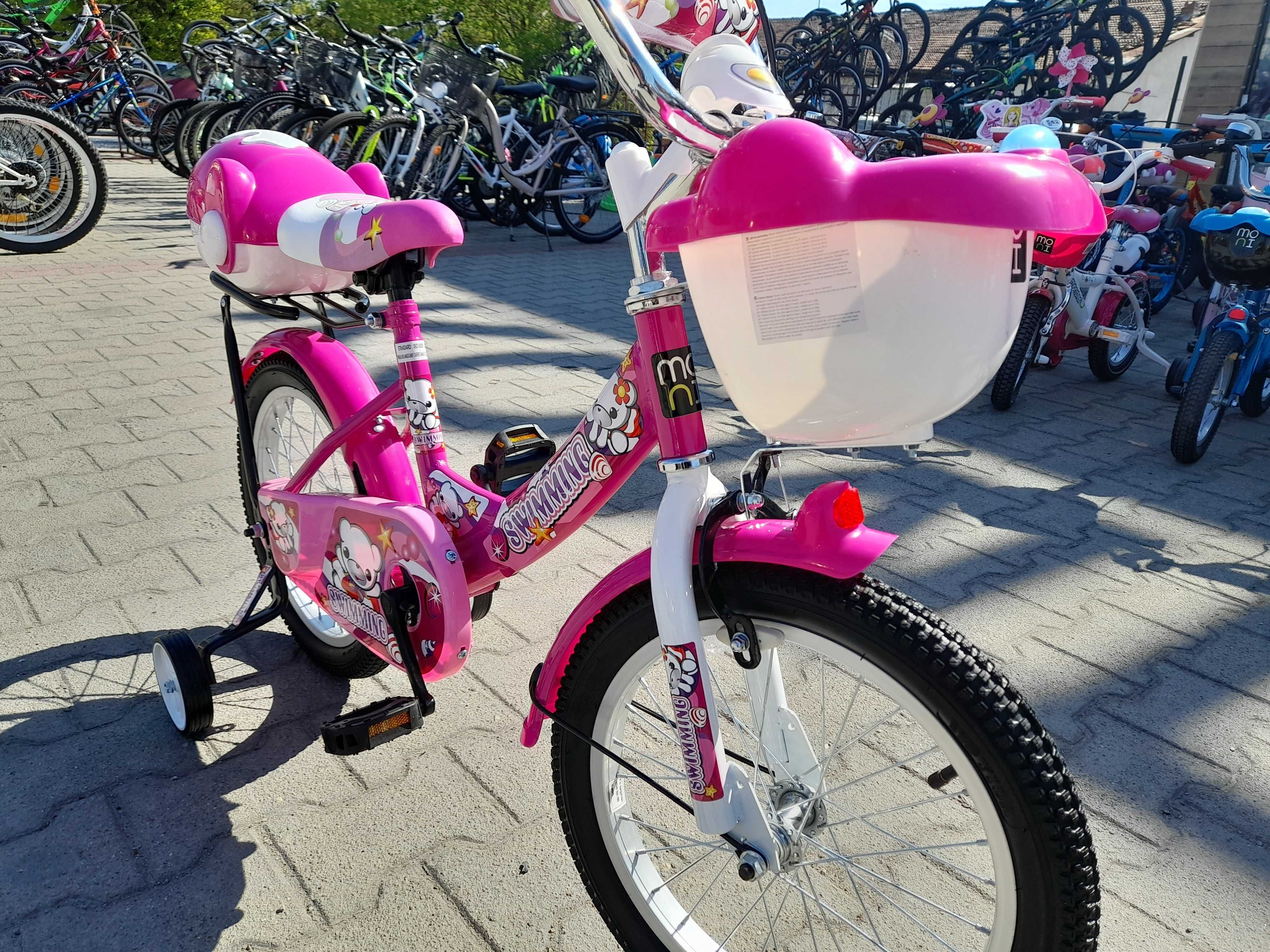 MONI 1682 Детско колело 16" розов