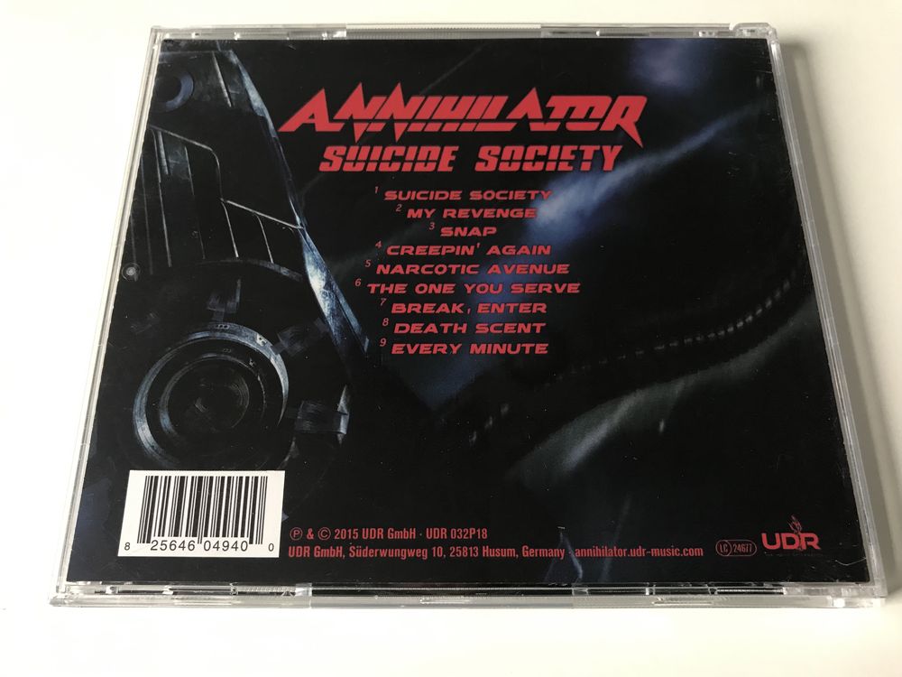 Vand cd audio, original, Annihilator - Suicide Society