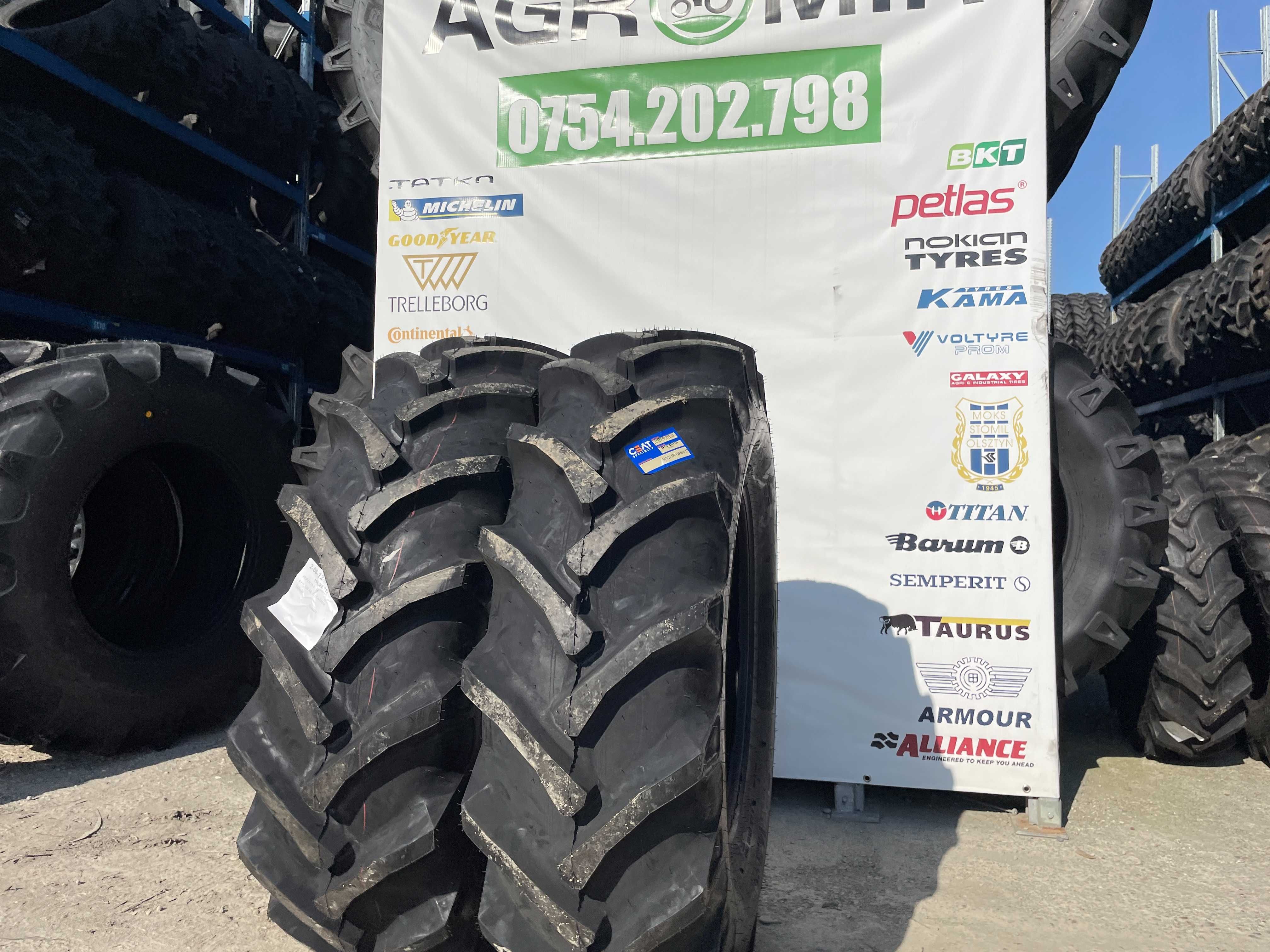 14.9-24 cu 8 pliuri marca CEAT anvelope noi pentru tractor fata