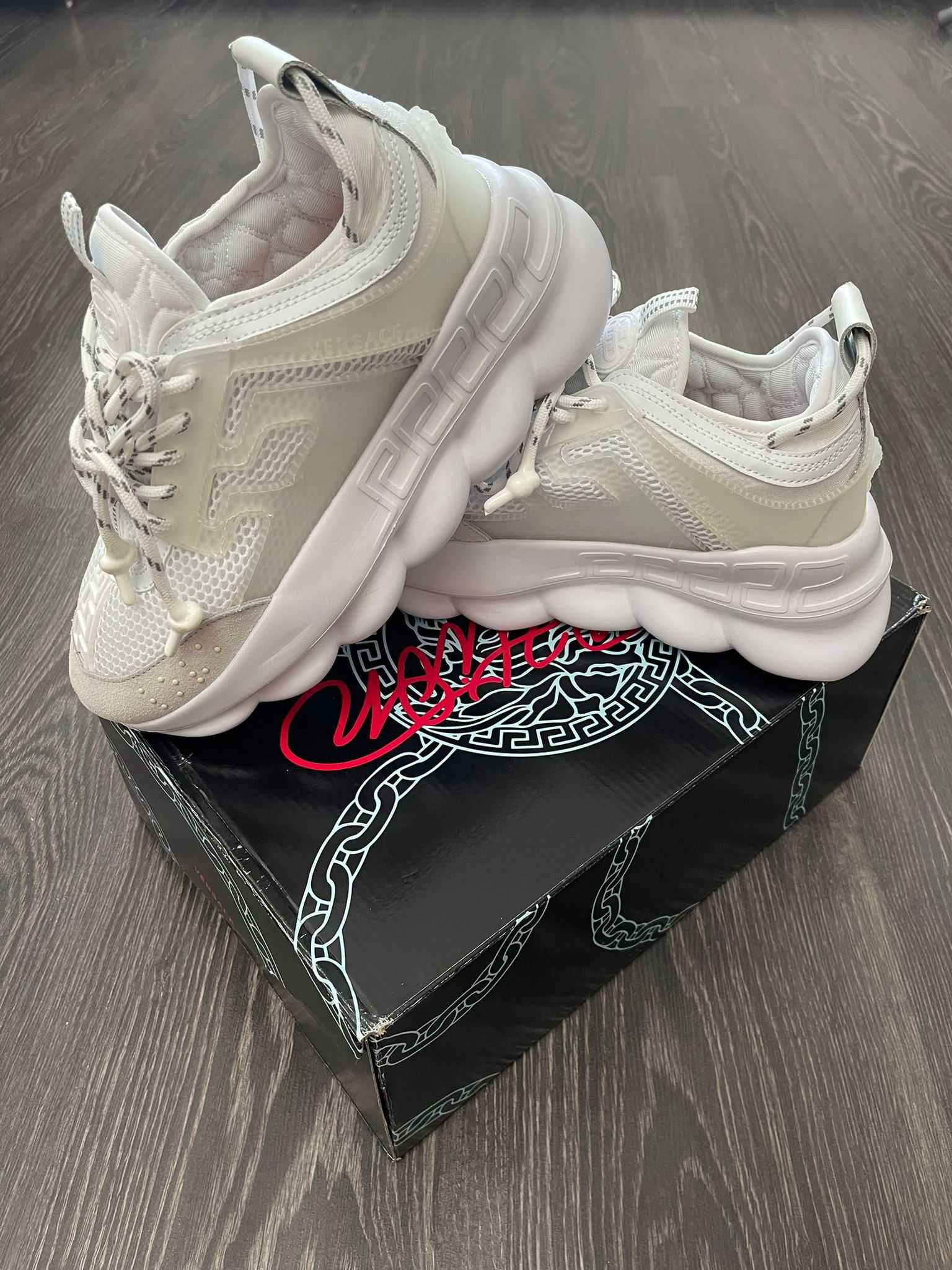 Versace Chain Reaction White | Calitate PREMIUM