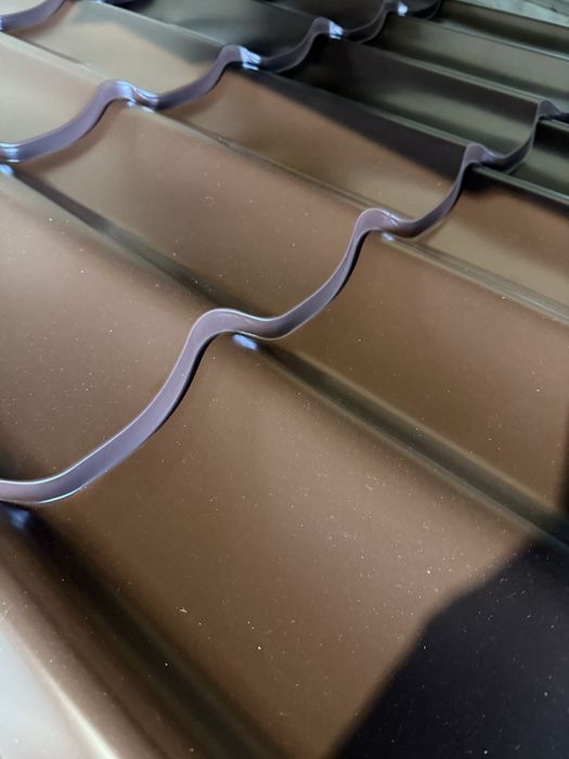 Tablă Tip Țiglă Metalică Acoperiș RAL 8017 Maro Cărămiziu Mat 0,5