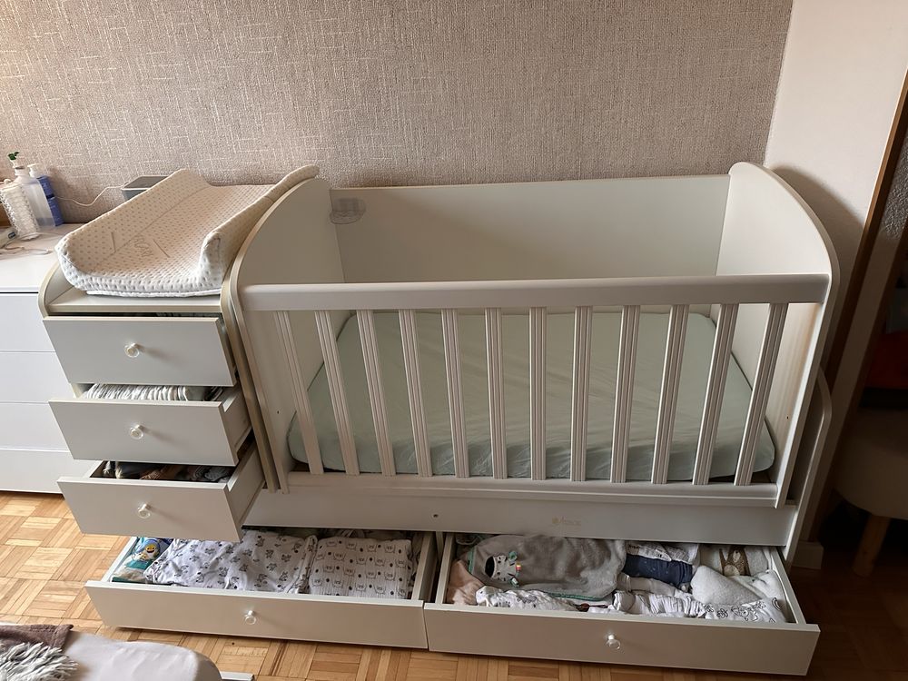 Бебешко трансформиращо се кошара легло Arbor Baby & Junior