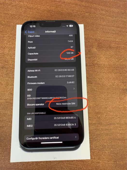 Iphone 14 midnight 128GB