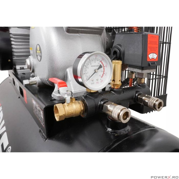 Compresor 150 litri, 2 pistoane pe ulei, motor electric 5.5 Cp,