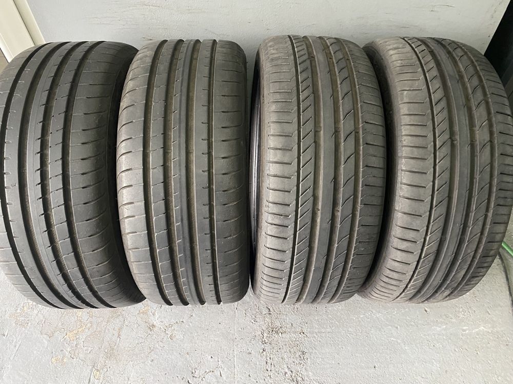 Set 4 anvelope 225/45R17 Goodyear F1 / Continental CSC5