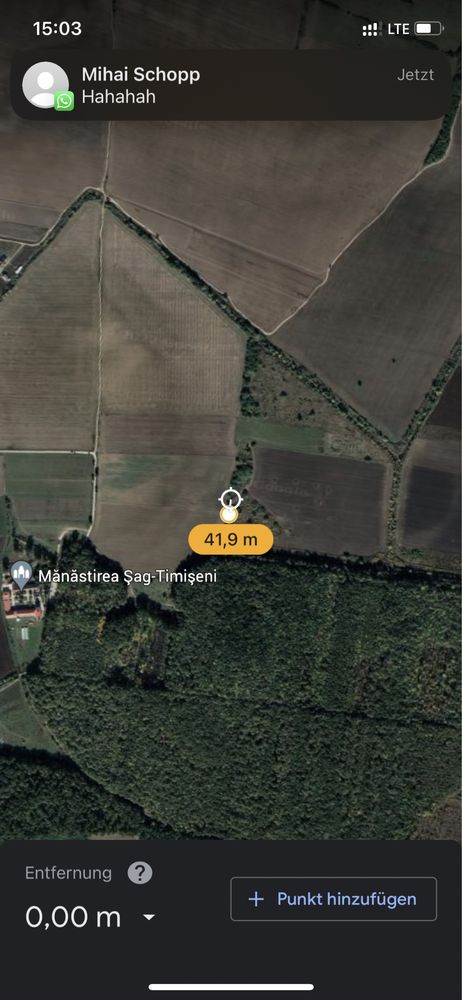Teren extravilan arabil 2.7 ha manastirea Timseni sag Timisoara