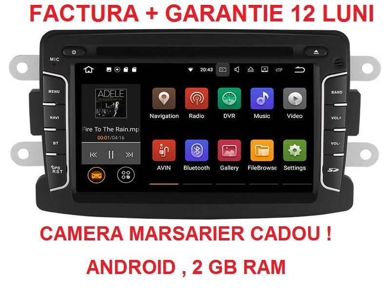 Navigatie Gps Dvd Android Dacia Logan Duster Sandero Logdy Dokker