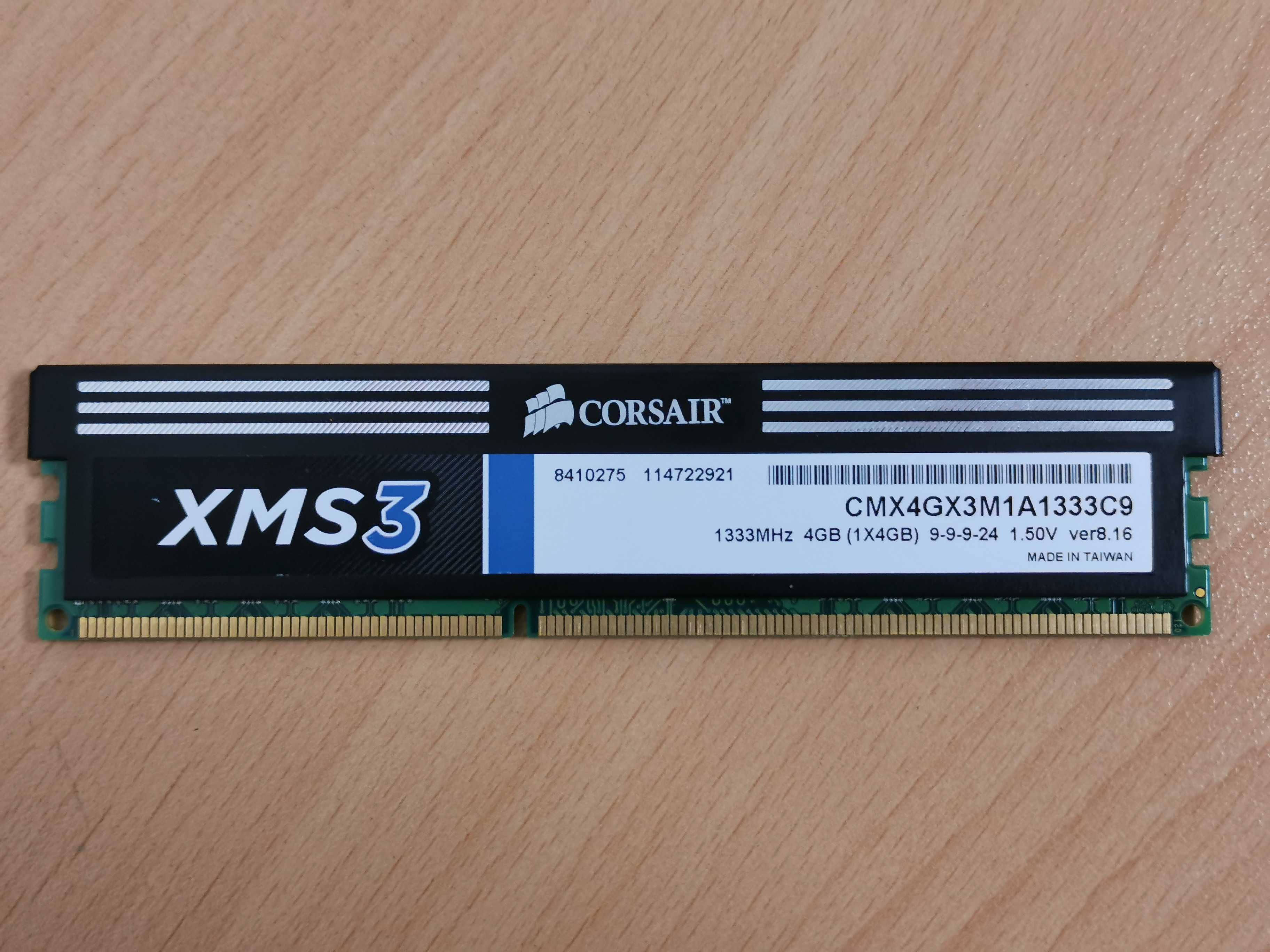 Corsair XMS3 4GB (1x 4GB) DDR3 RAM / рам памет