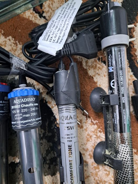 Încălzitoare și  pompe pentru  acvariu