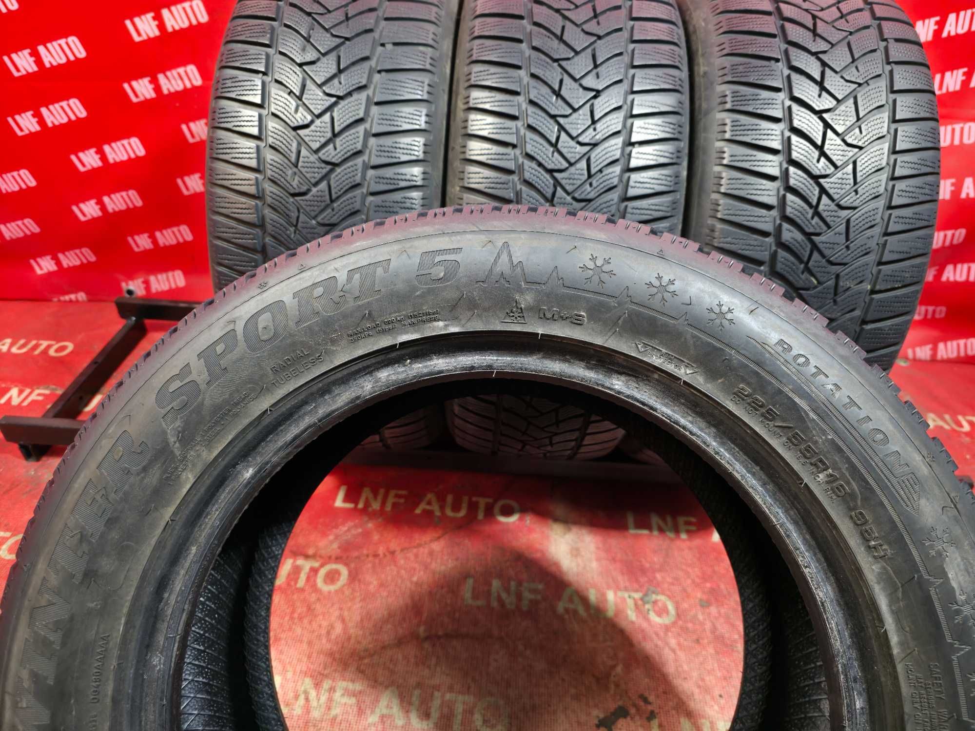 Anvelope de IARNA - 225/55/16 - DUNLOP - 7 MM - DOT 2018 !