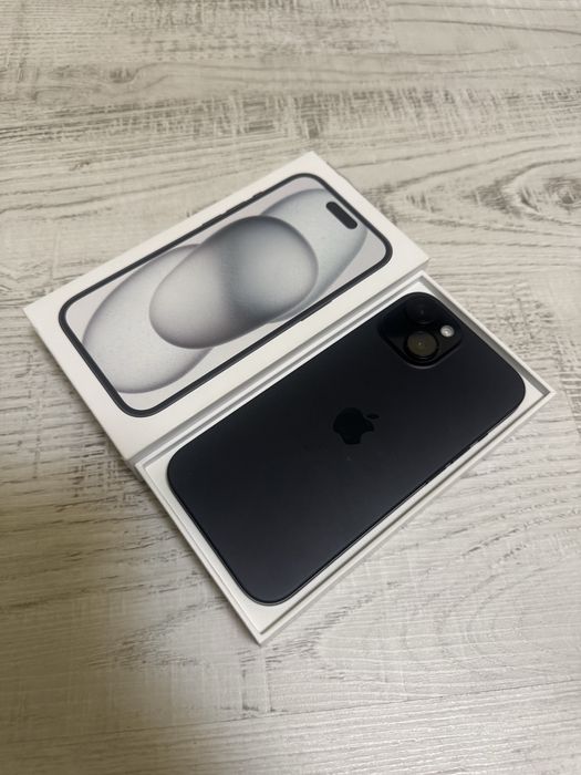100% БАТЕРИЯ КАТО НОВ Iphone 15 Black 128GB 24м. ГАРАНЦИЯ