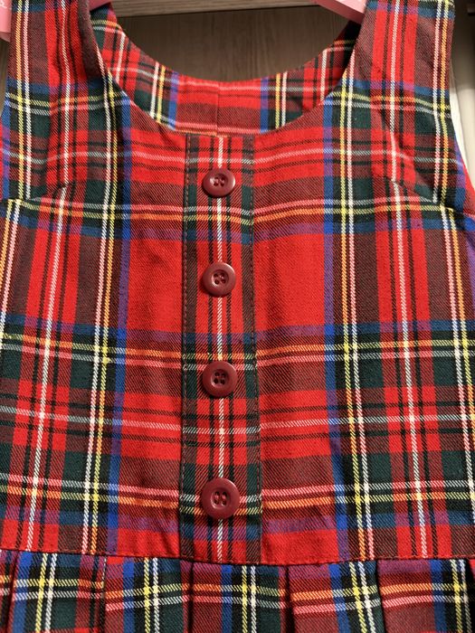 Школьные сарафаны в клетку.