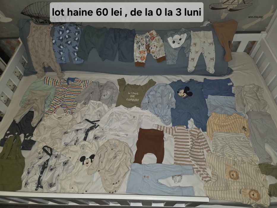 Haine copii, tot lotul la 60 lei (0-3 luni)