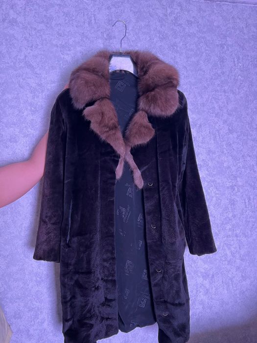 Шубка норка ворот соболь