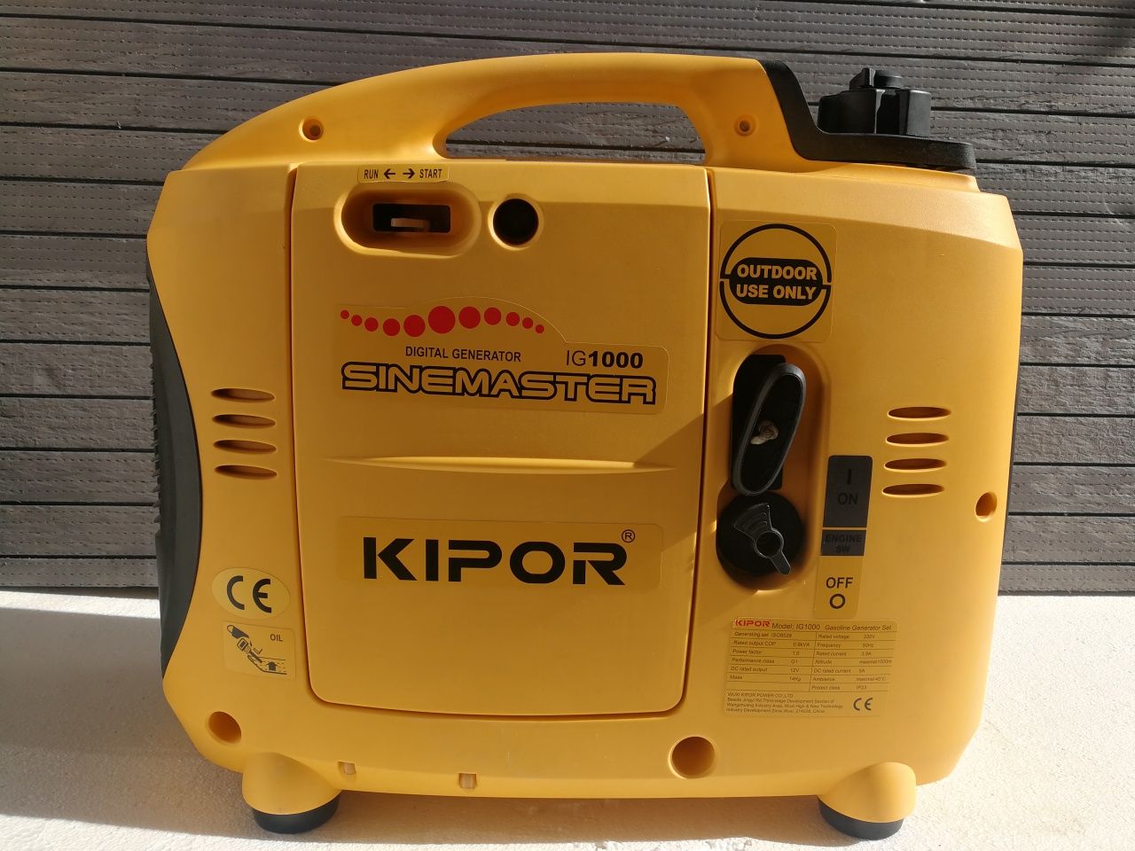 Generator Kipor IG 1000W, nou 2019,ideal pentru încarcarea masinilor e