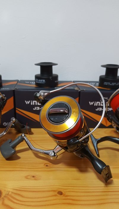 SET 4 Mulinete WIND BLADE J3 60FR, 9+1Rulmenti,Baitrunner
