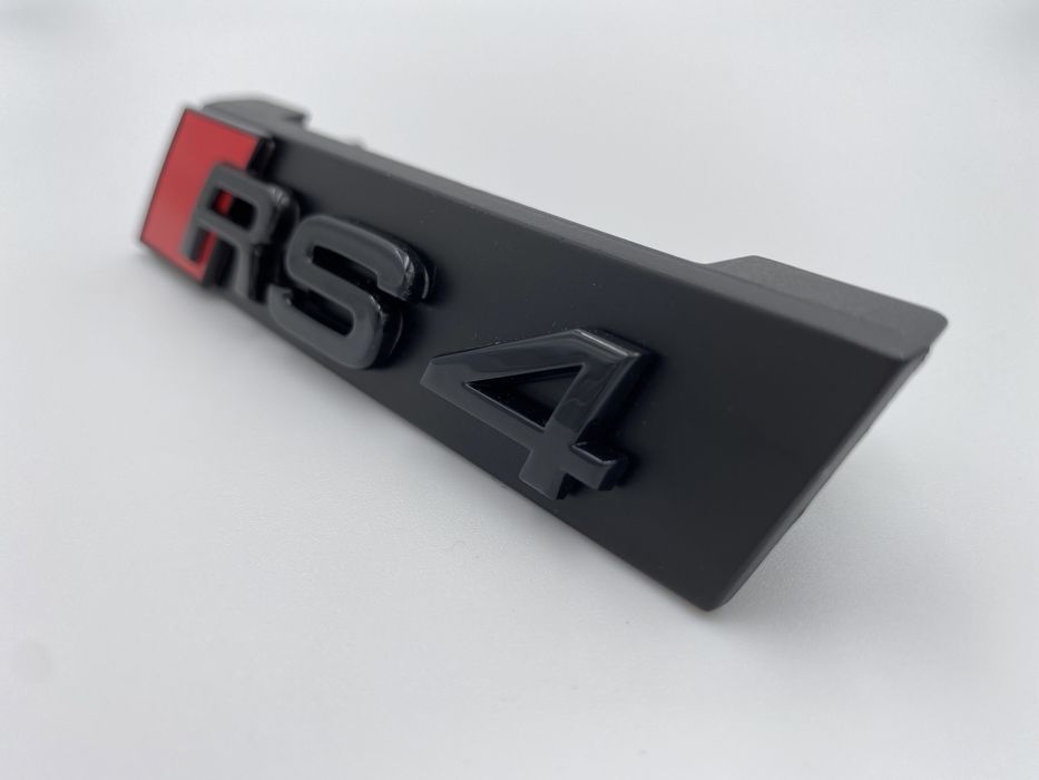 Emblema Audi RS 4 grila negru