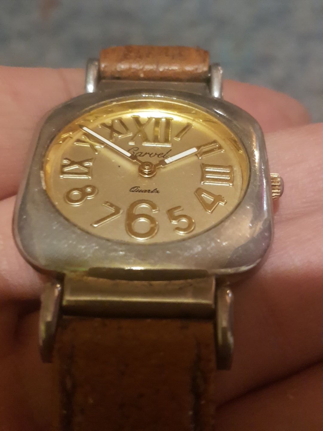 Ceas barbati raritate Carvel Gold Dial