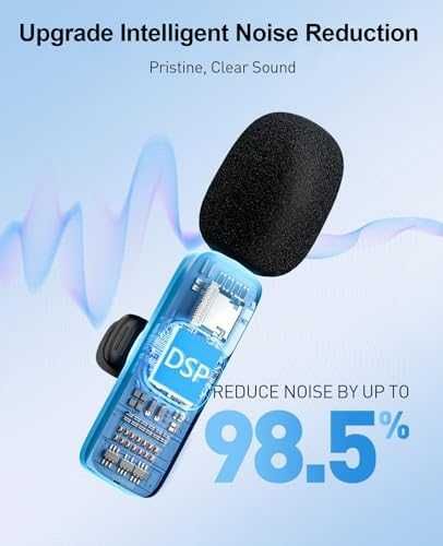 Нов Мини безжичен микрофон за видео, YouTube, TikTok, камера и телефон