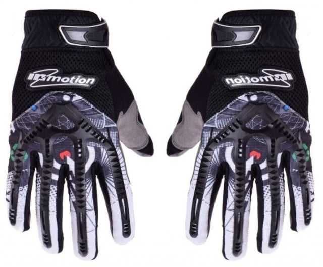 Manusi Moto Manusi Scuter ATV Imotion L - XL Negru cu Alb