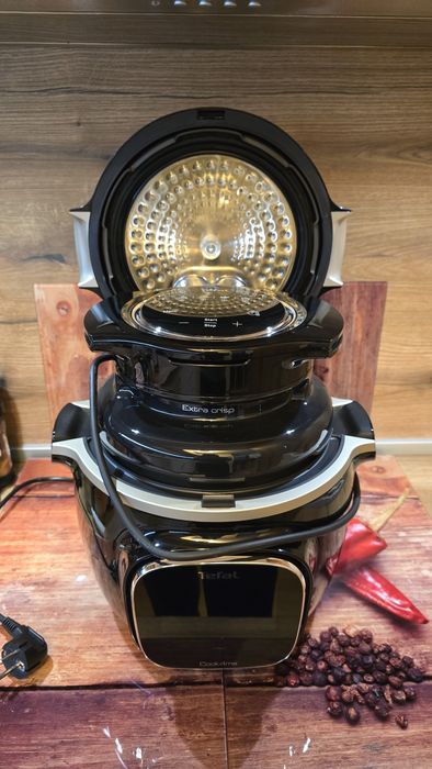 Мултикукър Tefal cook 4 me touch + запичащ капак Tefal