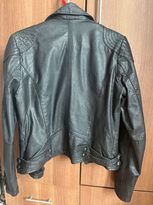 Geaca din piele naturala, marca Pepe Jeans, marime XS