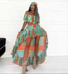 Compleu 3 piese (bluza fusta si turban) by JDR