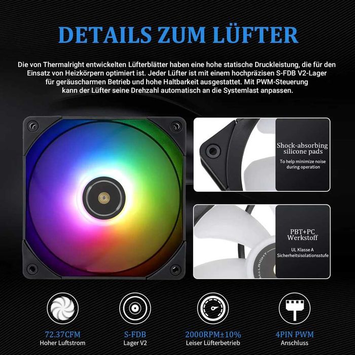 Cooler Apa Thermalright Frozen Notte 240 Black ARGB