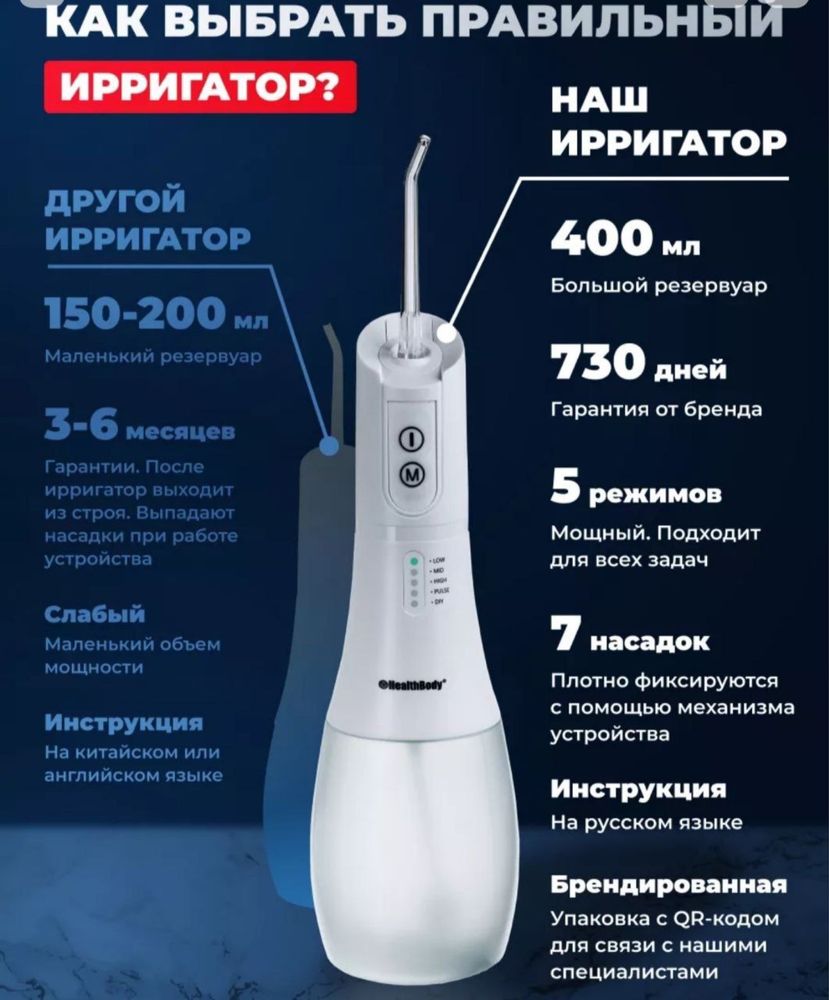 Ирригатор для полости рта