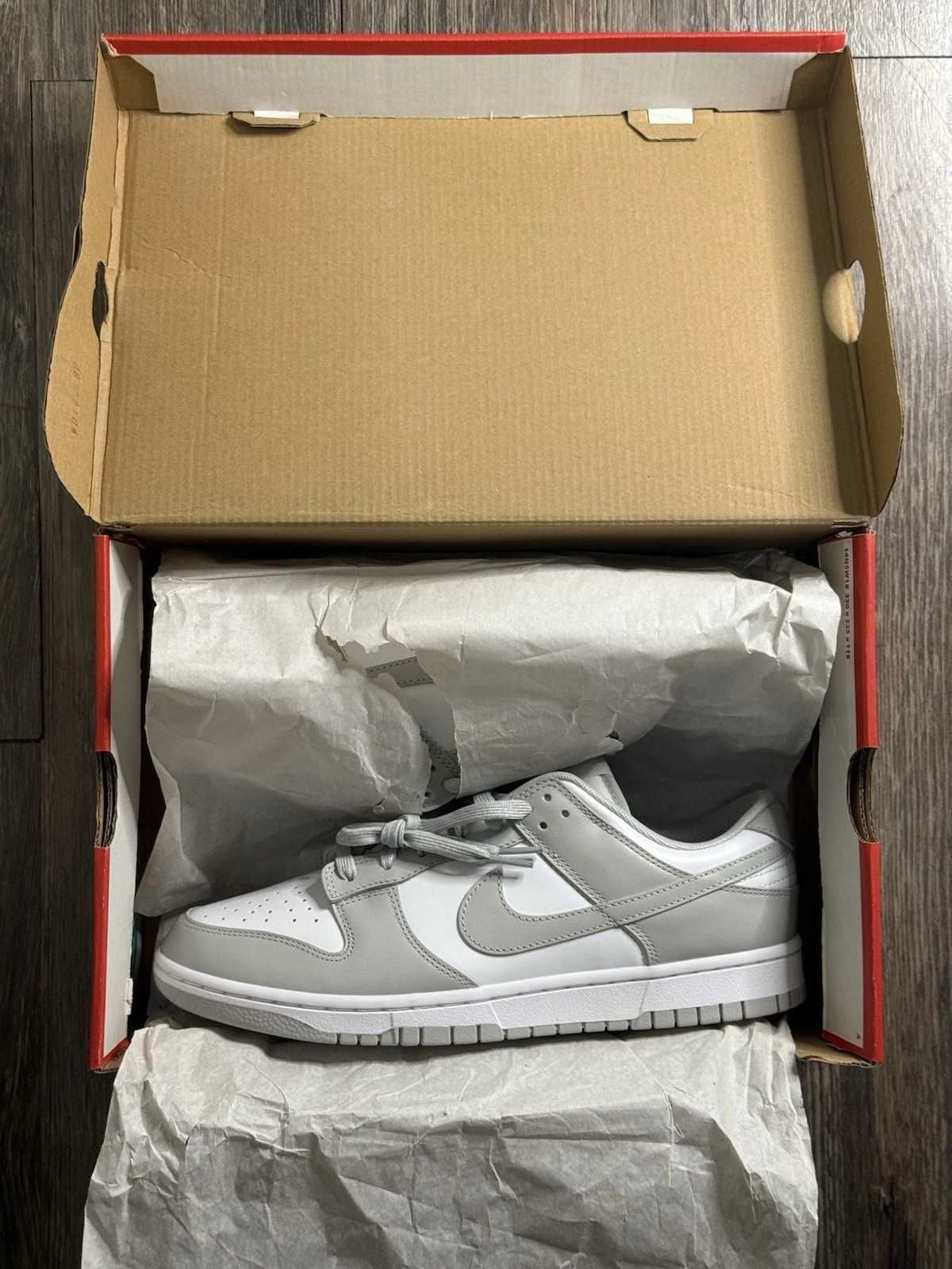 Adidasi Nike Air Dunk Grey Fog Low Super Quality