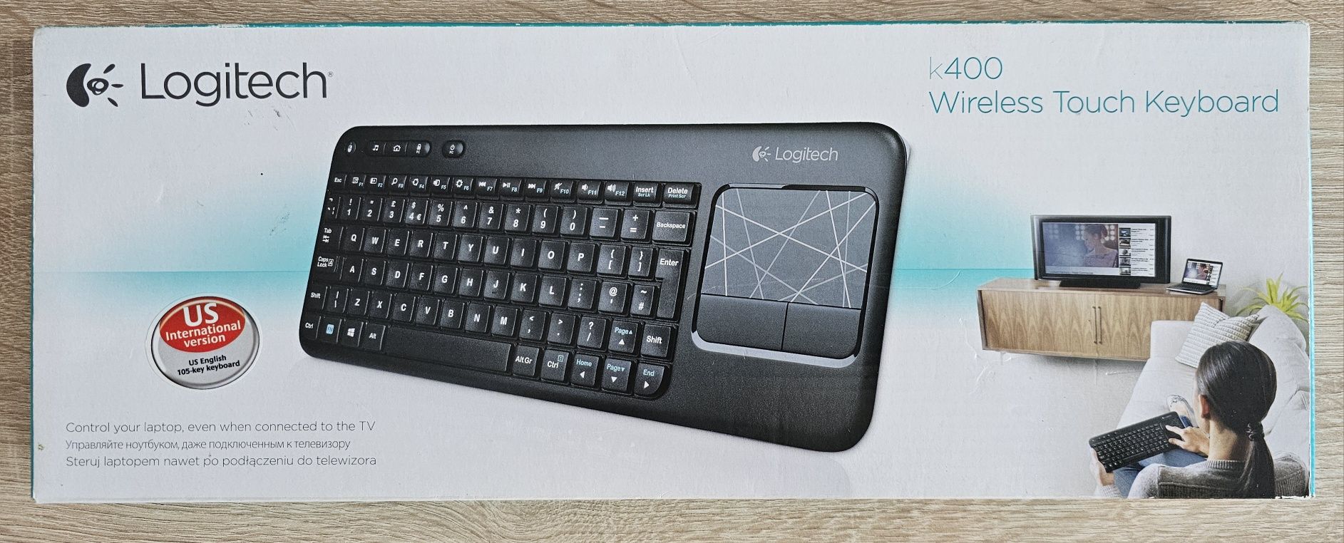 Tastatura Wireless LOGITECH Touchpad K400, USB (Unifying), 920-003070