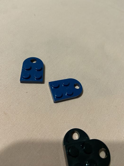 Inimi Lego Albastru, Alb, Negru
