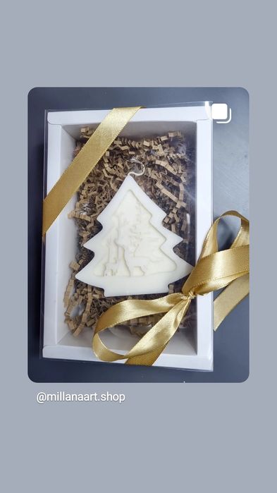 Lumânare parfumată brăduț plat