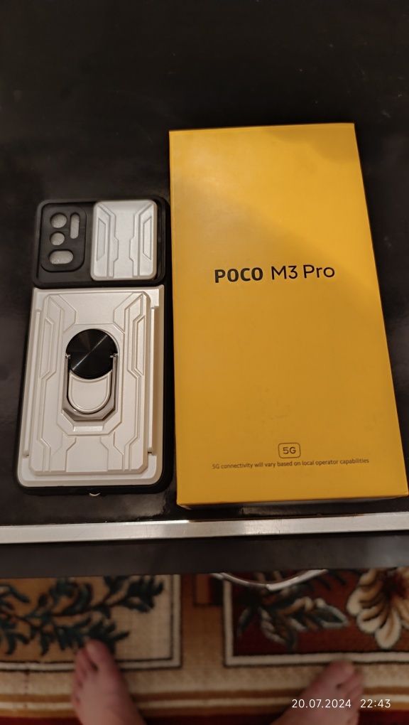 Продам коробку от Poco M3 Pro 5g вместе с чехлом