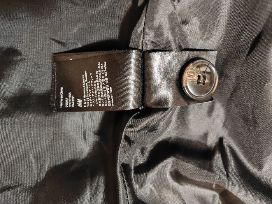H&M - Мъжко палто с цип и копчета - вталено!!!