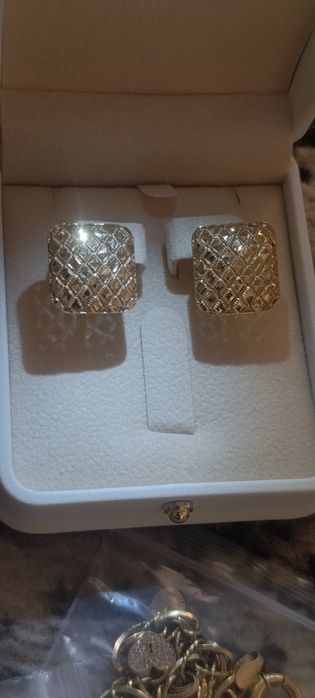 Золотые серьги, проба 585,вес 4,47гр