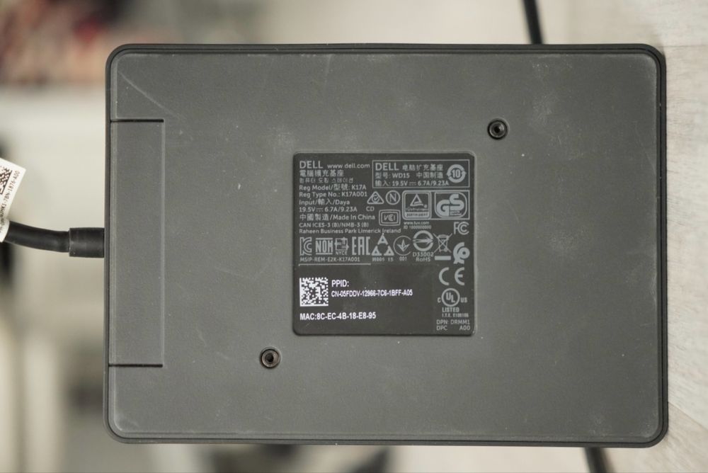 Dock USB-C Dell WD15 180W