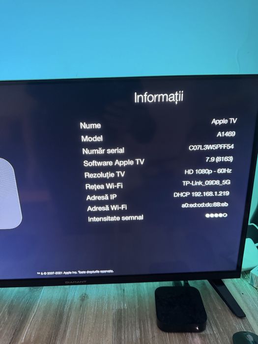 Apple TV A1469 perfect functionale