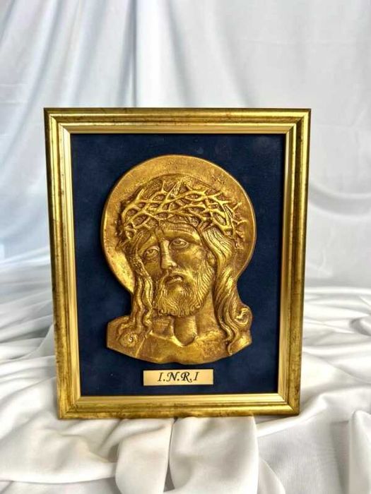 Icoane Artizanale din Ceramică cu Foiță Aurie – Cadou Paște