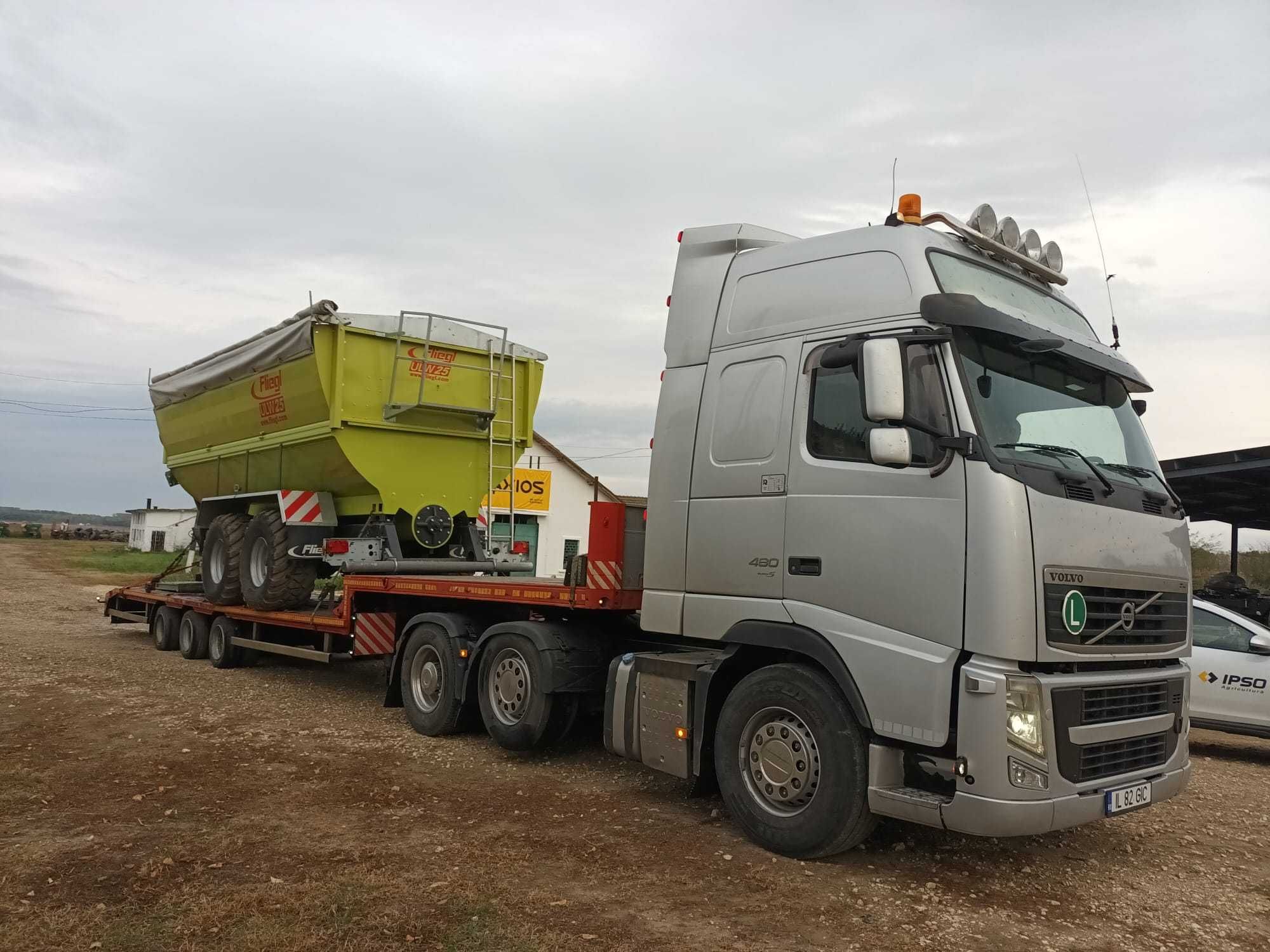 Trailer transport utilaje Fetesti,Slobozia,Calarasi,Lehliu