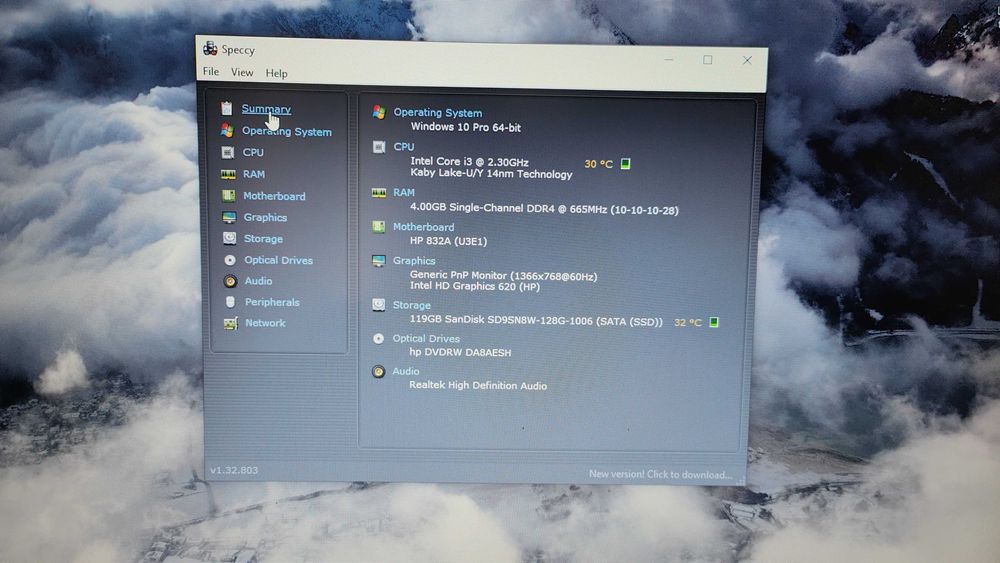 Laptop HP G6 Intel® i3-7020,ecran HD 15.6 inch,baterie noua tine 9 ore
