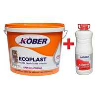 Ecoplast - vopsea lavabilă de interior,Antimucegai 15 L + amorsa cadou