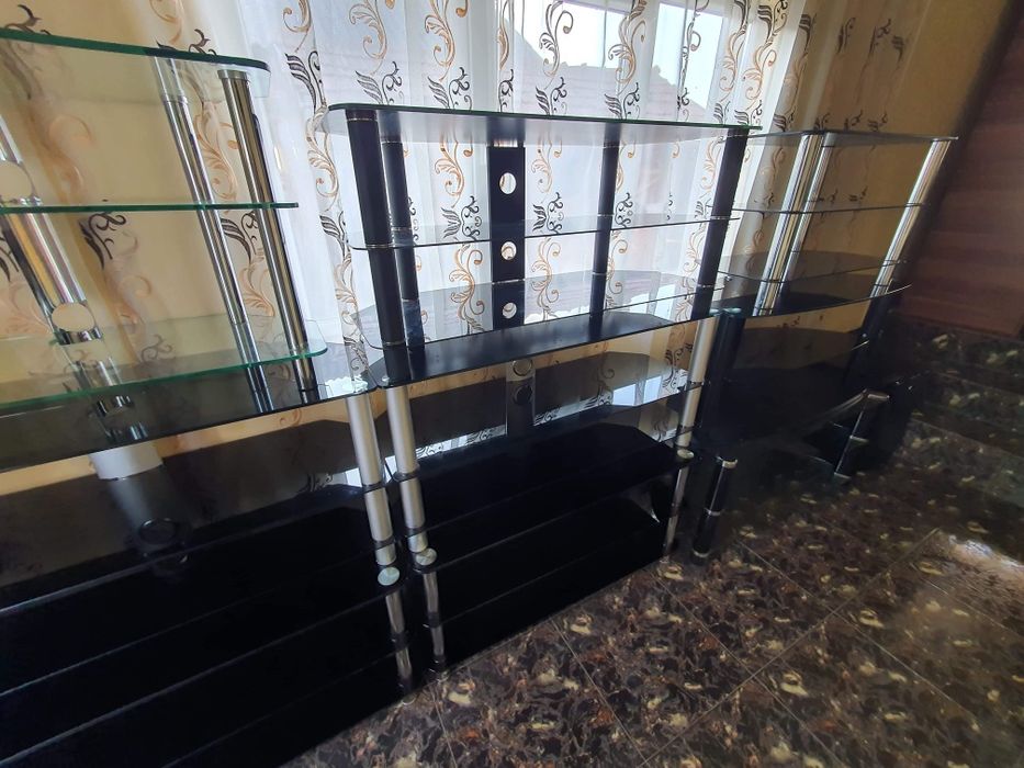 Stand tv din sticlă